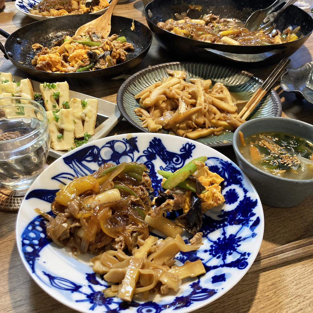 チャプチェ＆たまごの中華炒め