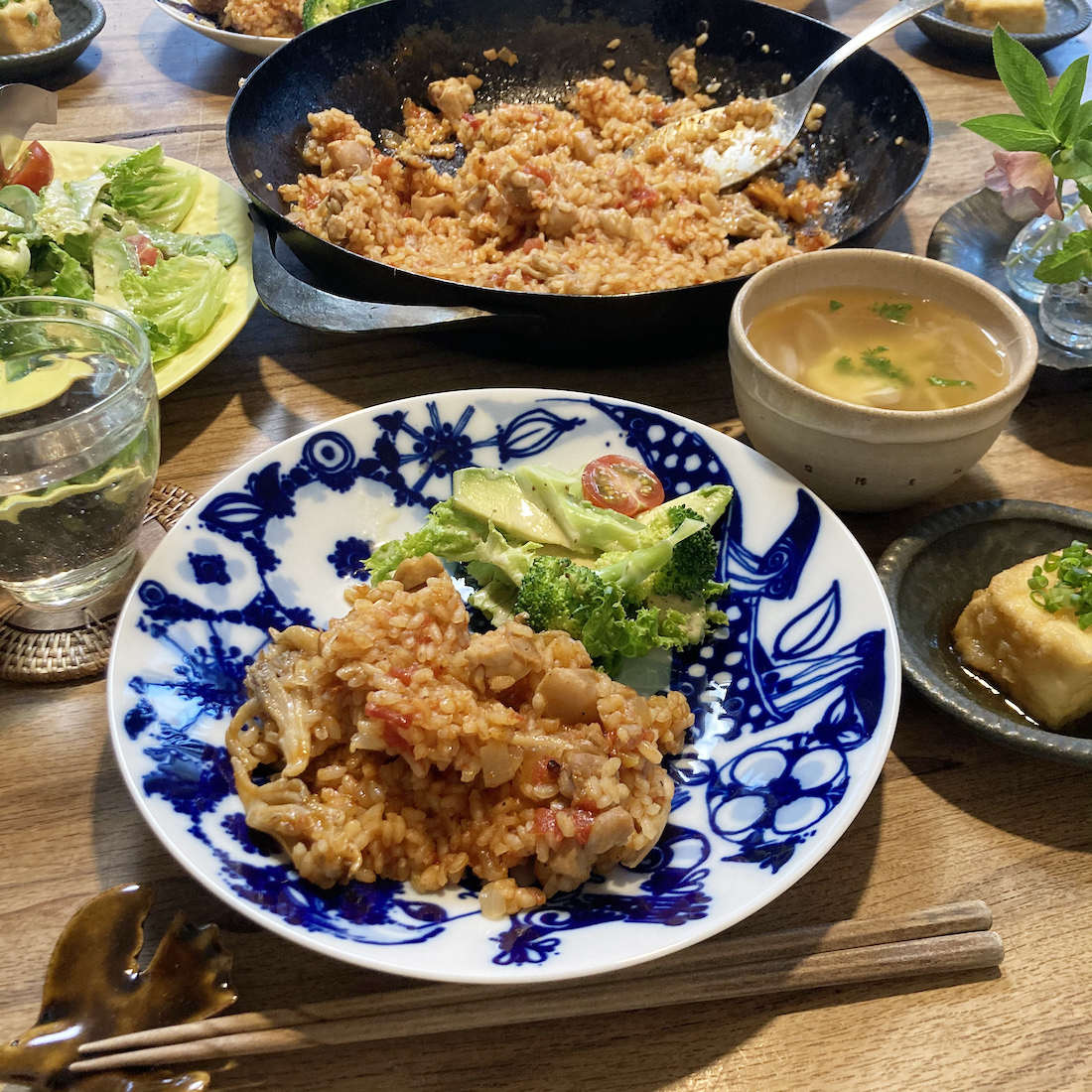 トマト缶でリゾット