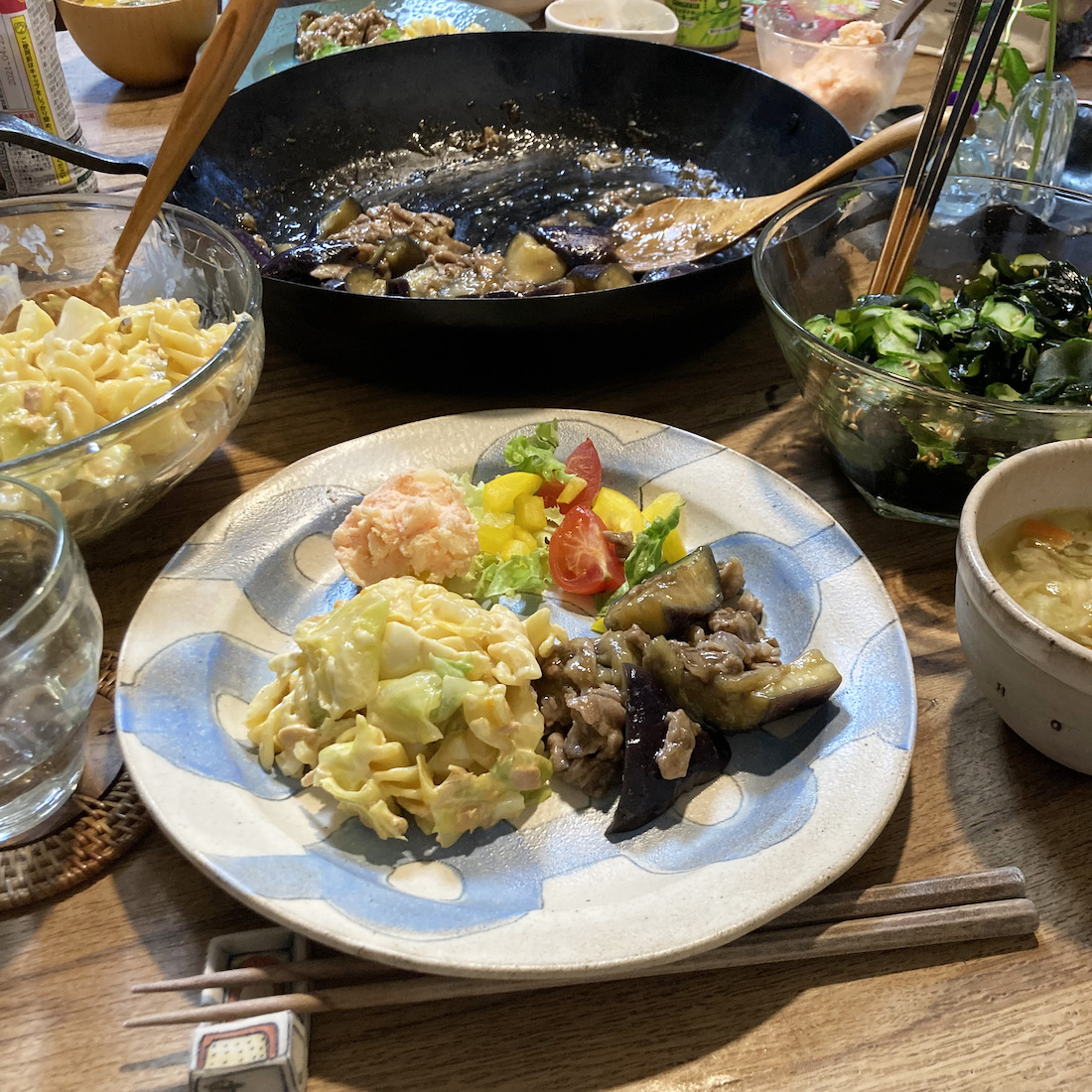 ナスと豚肉のオイスターソース炒め