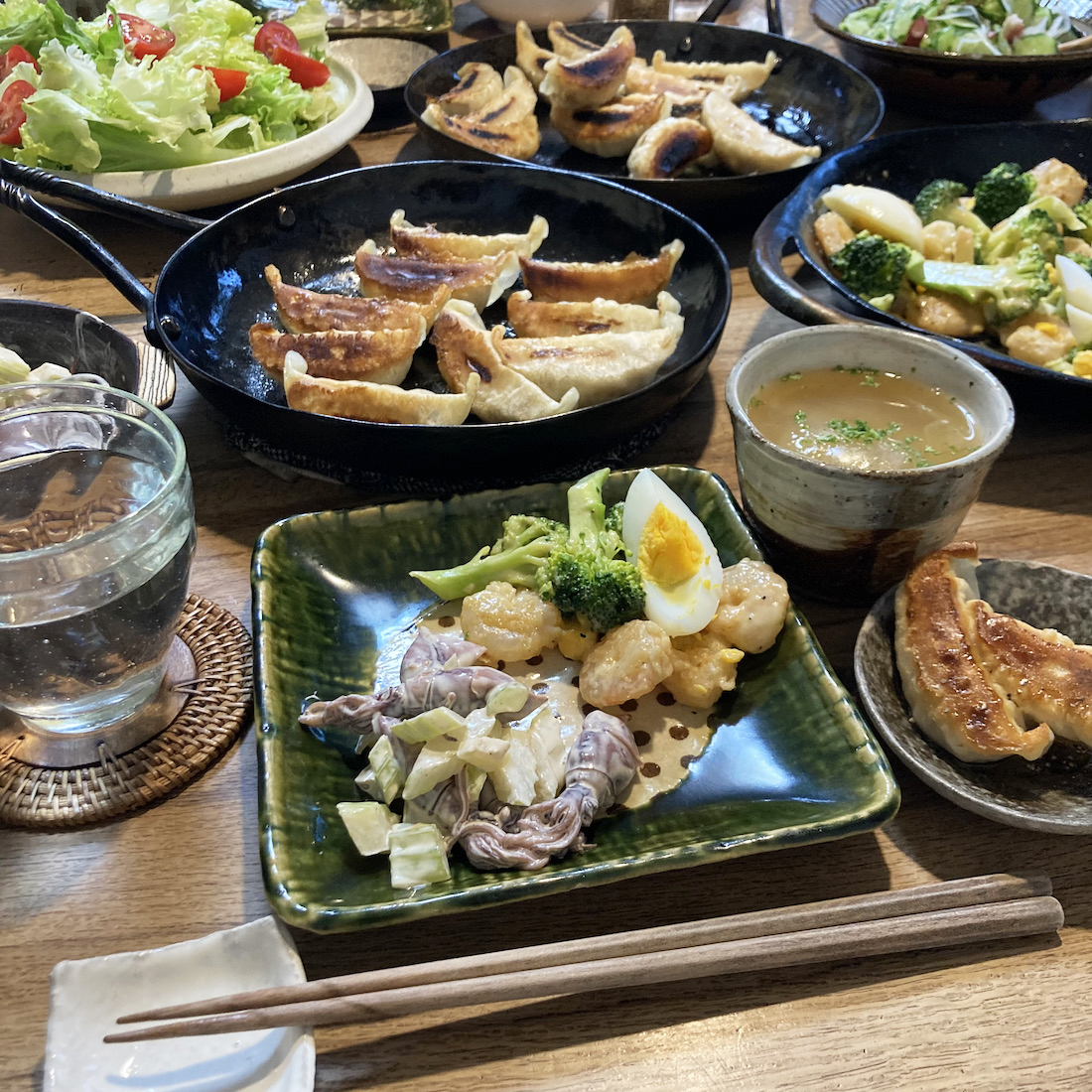 餃子＆エビマヨ