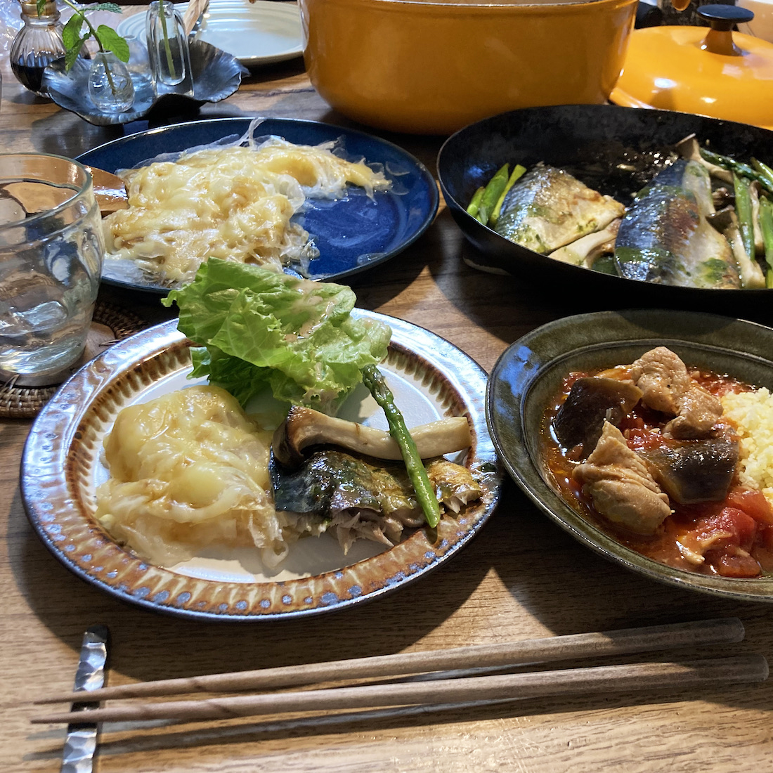 サバのバジルソースソテー