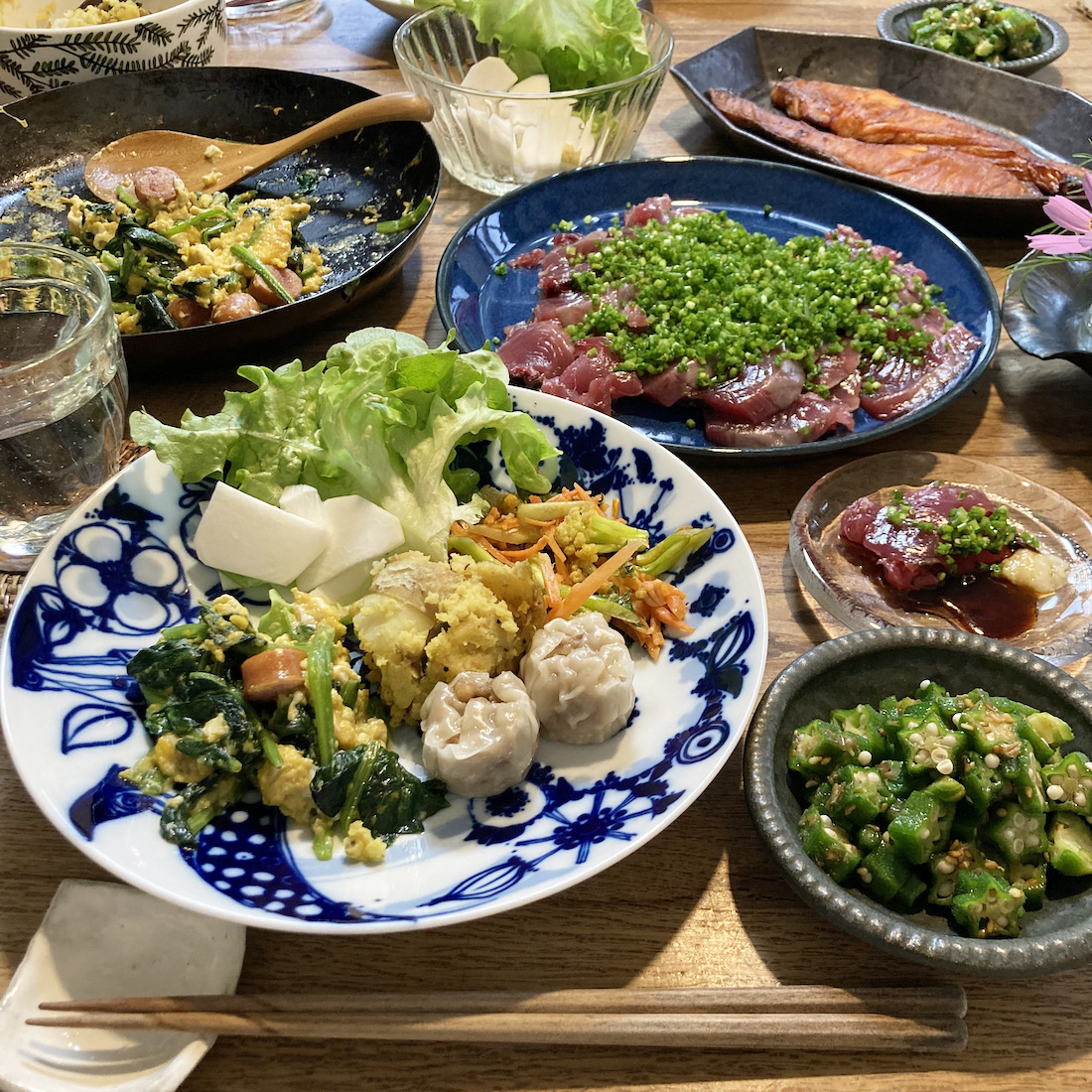 ほうれん草とたまご炒め