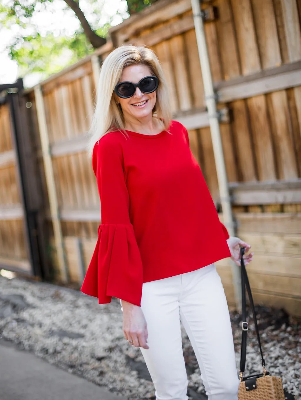 The Red Bell Sleeve Top You Need Right 