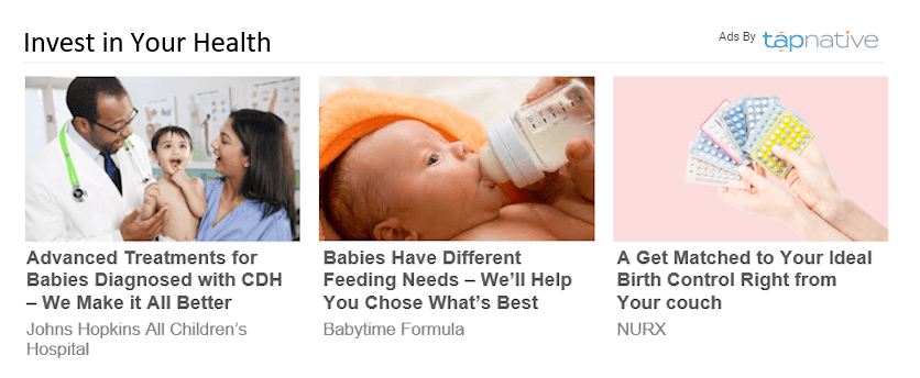 Tap Native Ad Units