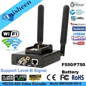 H.265 HEVC H.264 wifi SDI Video Encoder streaming encoder SDI Transmitter live Broadcast encoder wireless iptvOBS/vMix/Wirecast