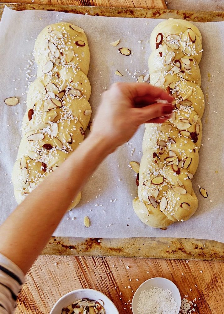 Beat on low speed for 1 minute. Christmas Bread Braid Plait Recipe / Sweet Russian Chocolate Braid