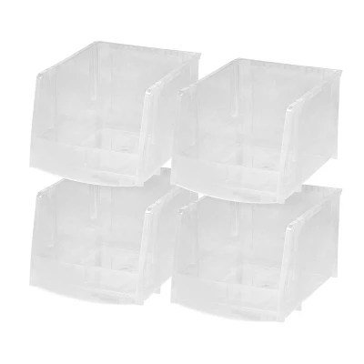 Jumbo Stackable Open Front Bin 4 Pack Clear Iris Usa - Artistic Full HD Ocean Photos | Free Download
