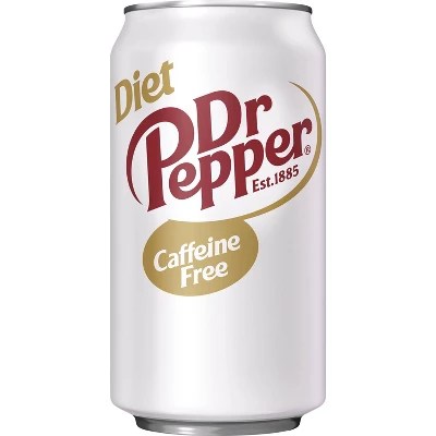 Dr Pepper Caffeine Free Soda, 12 Cans / 12 Fl Oz - Fry's Food Stores