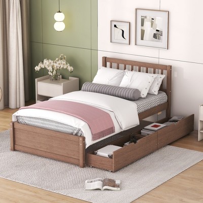 Modern Twin Size Platform Bed With 2 Drawers Wooden Twin Platform Bed - Classic Full HD Minimal Images | Free Download