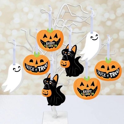 Longrv 3pcs happy halloween table decorations,orange pumpkin table centerpieces boo sign wood candy day for halloween party dinner coffee table topper tier . Pumpkin Indoor Halloween Decorations Target