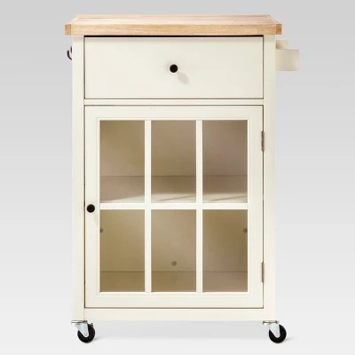 LaFaytte Top Kitchen Island Wood/White - Crosley : Target