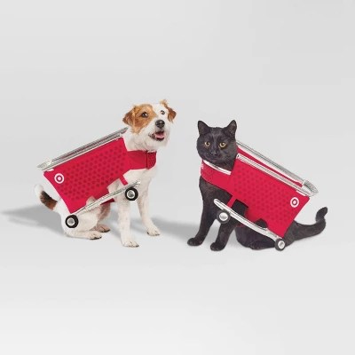 Halloween target shopping cart dog and cat full body costume