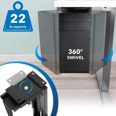 Computer Tower Wall Mount Adjustable Bracket Fits Most Computer Case - Retina Space Patterns for Desktop