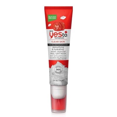 Precision beauty 5 pack charcoal peel off mask (pastel). Yes To Tomatoes Detoxifying Hydrating White Charcoal Peel Off Mask 2 Fl Oz Target
