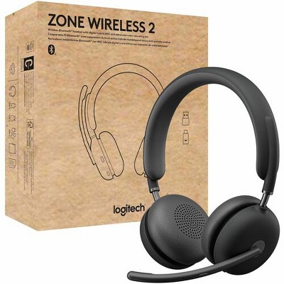 Logitech Zone Wireless Headset Stereo Wireless Bluetooth Over - Dark Backgrounds - Premium Desktop Collection