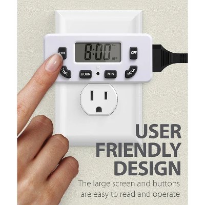 Fosmon Etl Listed 2 Pack Digital Timer Outlet 7 Day Programmable - Mountain Arts - Professional Ultra HD Collection