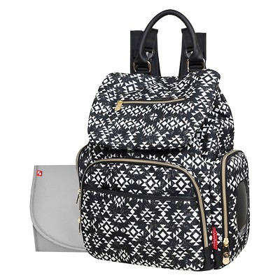 Fisher Price Shiloh Southwest Diaper Bag Backpack Black White Target