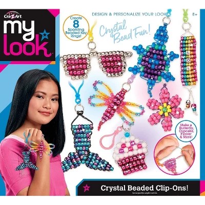 Cra-z art my look crystal beaded clip-ons