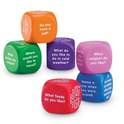 Learning Resources Conversation Cubes Target - Nature Illustration Collection - Desktop Quality