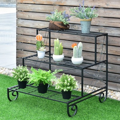 The compost bin is an essential part of any backyard vegetable garden. Outdoor Plant Stand Target