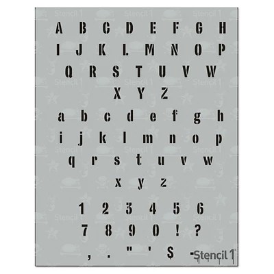 Check out our 5 inch stencils selection for the very best in unique or custom,. Stencil1 Industrial Font 5 Letter Stencil 8 5 X 11 Target