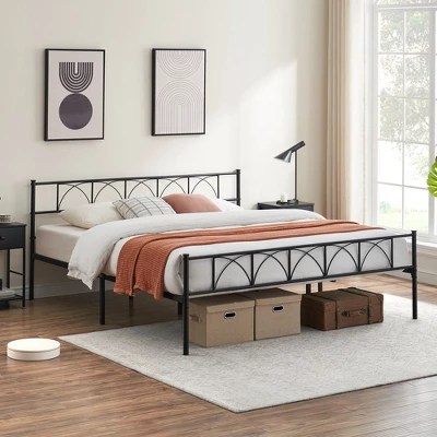 Suzanne Platform Bed With Headboard And Footboard - Premium Sunset Picture Gallery - 4K