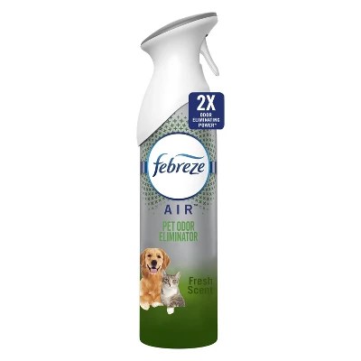 febreze pet odor defense odor eliminating air freshener - fresh scent- 88 fl oz target on do pet odor candles work