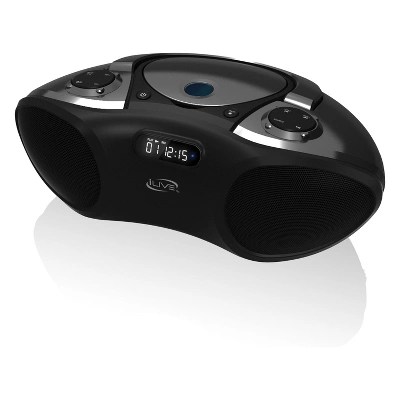 Ilive wireless under cabinet bluetooth fm radio, 9.09 x 7.32 x 2.44 inches, includes mounting hardware (ikb318s), included components: Ilive Audio Bluetooth Cd Boombox With Fm Tuner Black Ibc233b Target