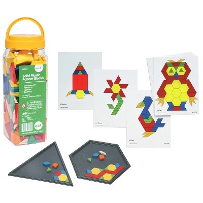 Learning Advantage Pattern Blocks Kit Activity Cards Blocks Trays - Best Vintage Textures in Full HD