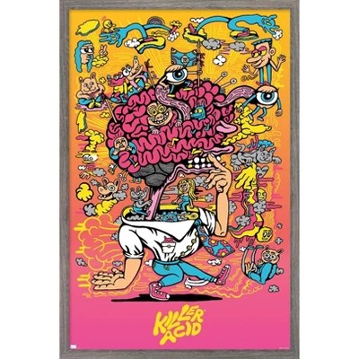 Smile Now Cry Later Sticker Killer Acid - Artistic Colorful Pattern - 4K