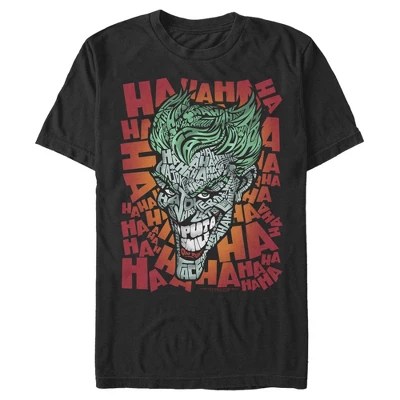 Men S Batman Joker Hahaha Crazed Look Sweatshirt Athletic Heather