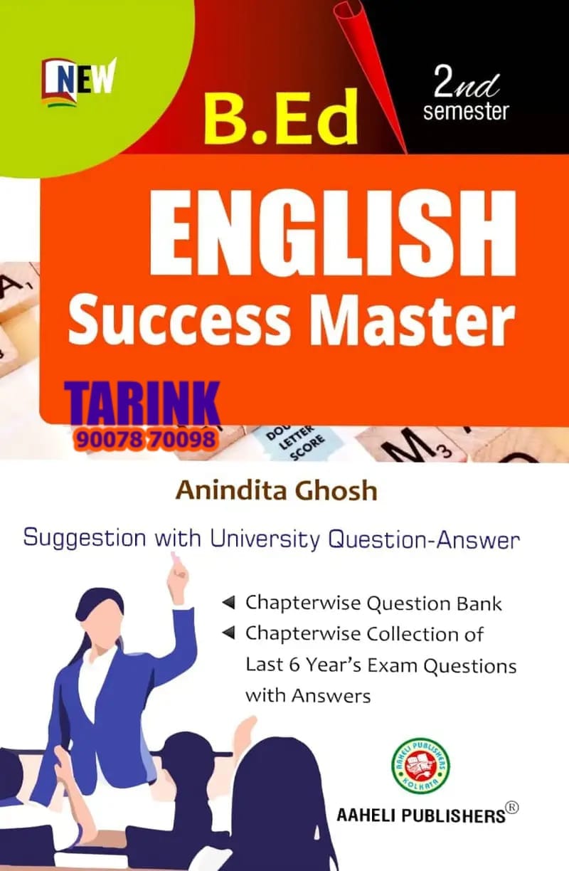 B.Ed English Success Master 2nd Semester English Method Book by Anindita Ghosh