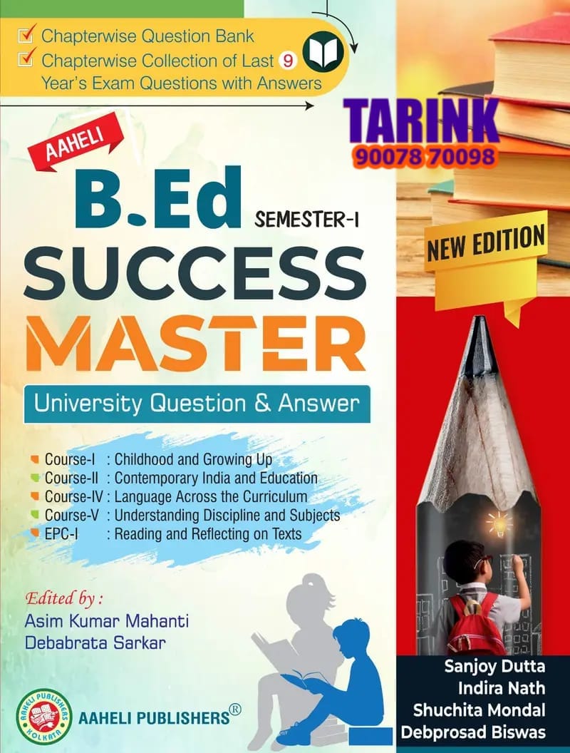 B.Ed Success Master Semester-I Aaheli Publishers