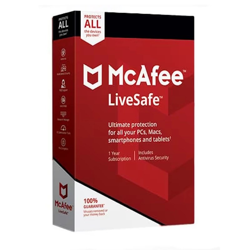 McAfee LiveSafe & VPN 1 Aasta