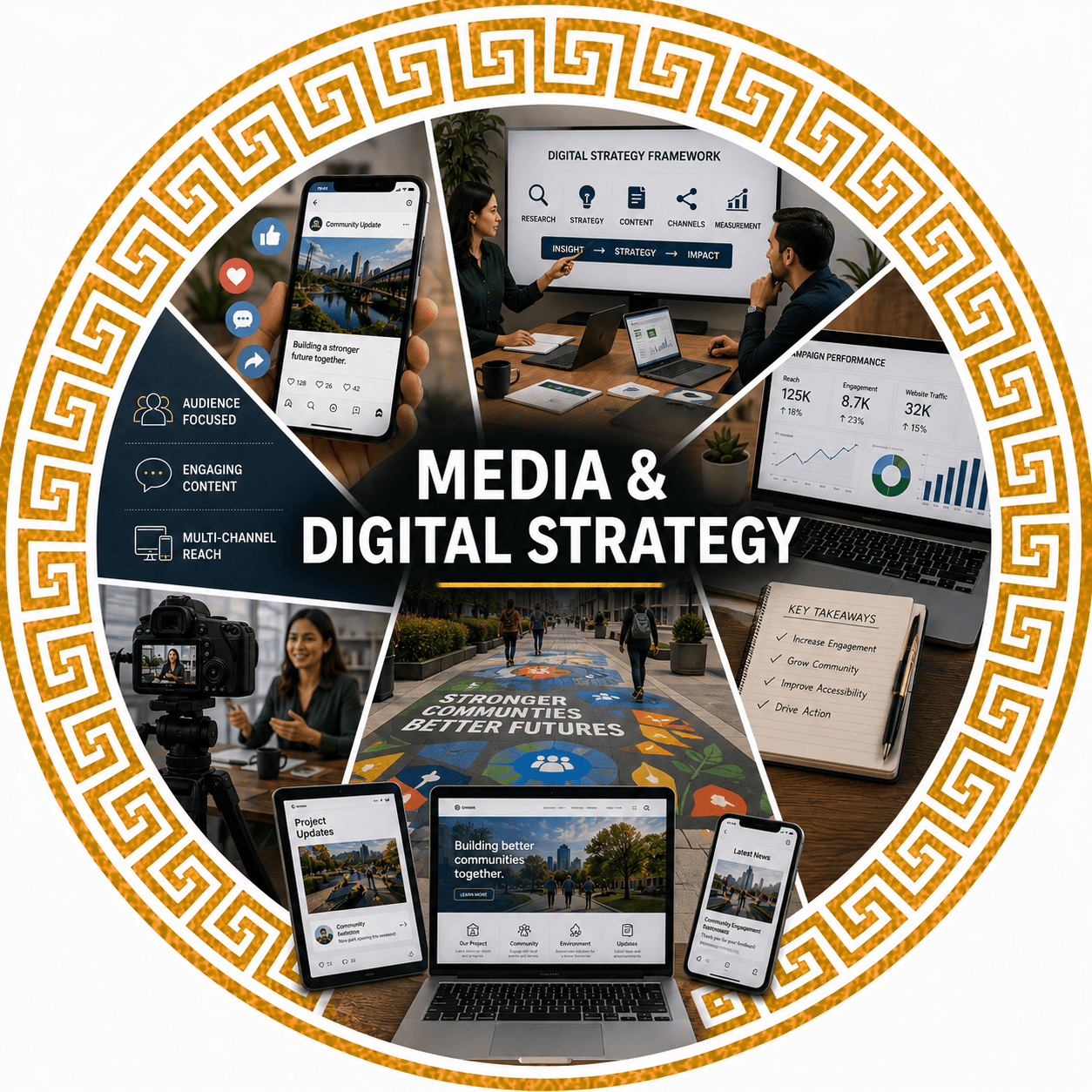 Media and digital strategy services for infrastructure energy and government projects by Tarnia Riggs