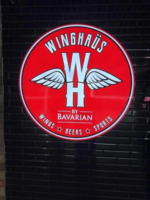 Winghaus sports bar logo at Circular Quay Sydney.
