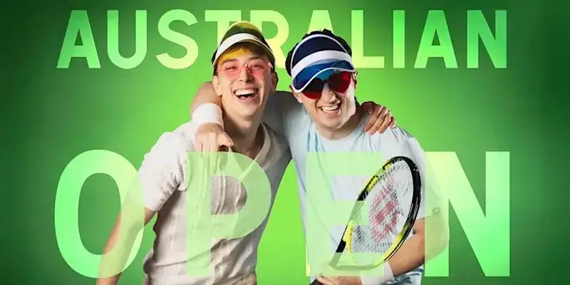 Australian Open at Theatre Works — a queer contemporary theatre production exploring identity, relationships, competition and Australian culture through a playful tennis-inspired setting.