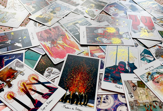 cards from Le Tarot de la Grande Ourse