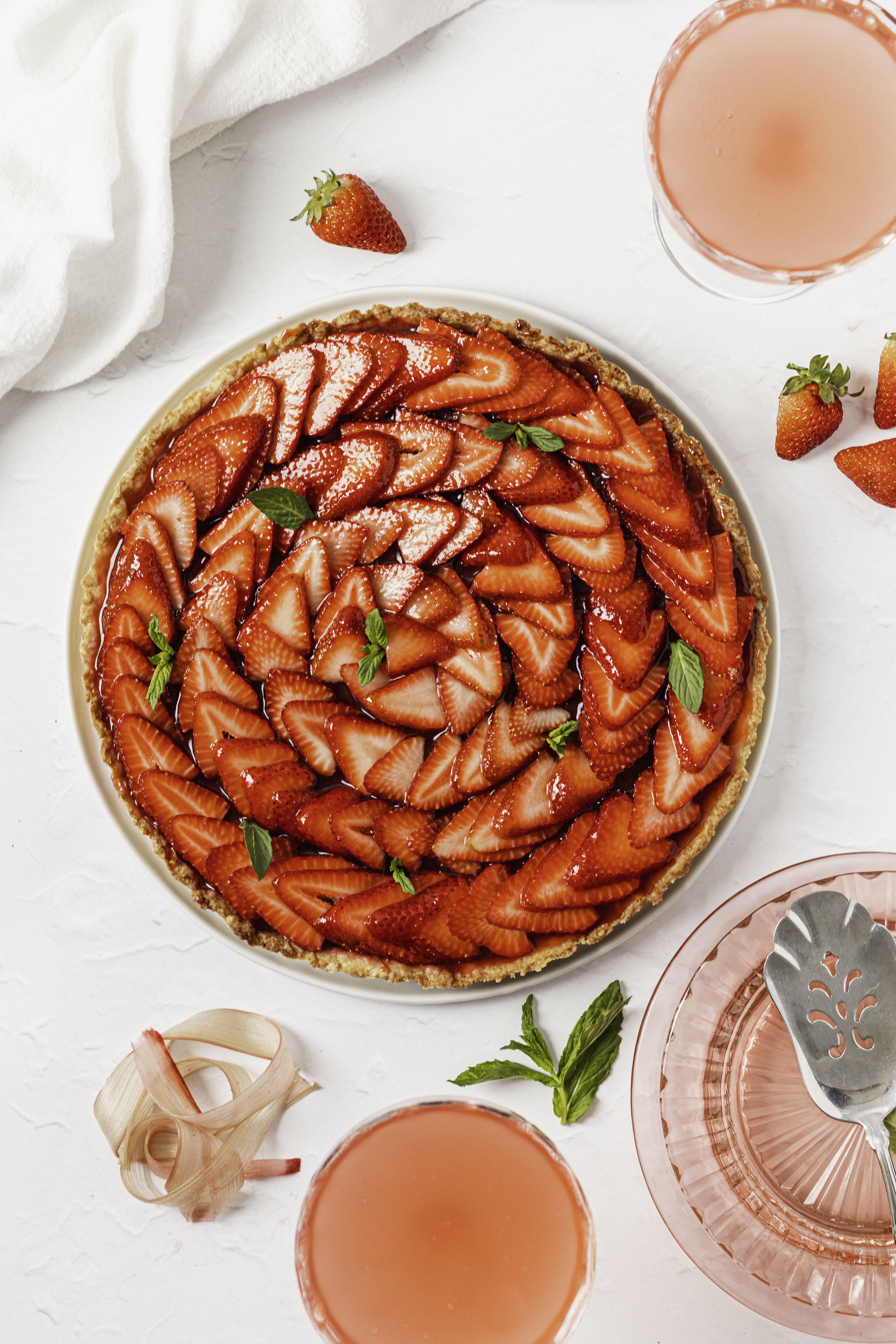 Strawberry Rhubarb Tart