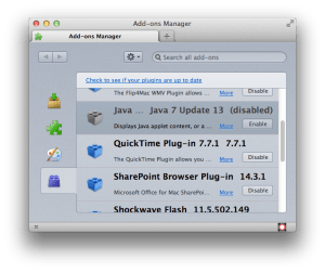 java firefox