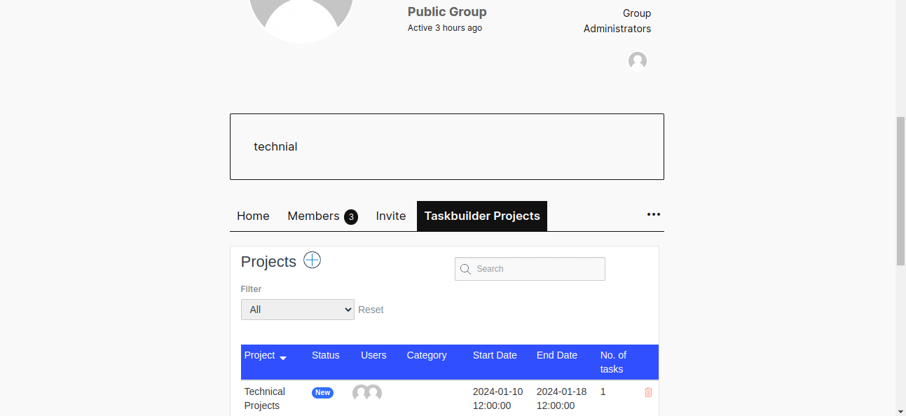 buddypress_taskbuilder_projects