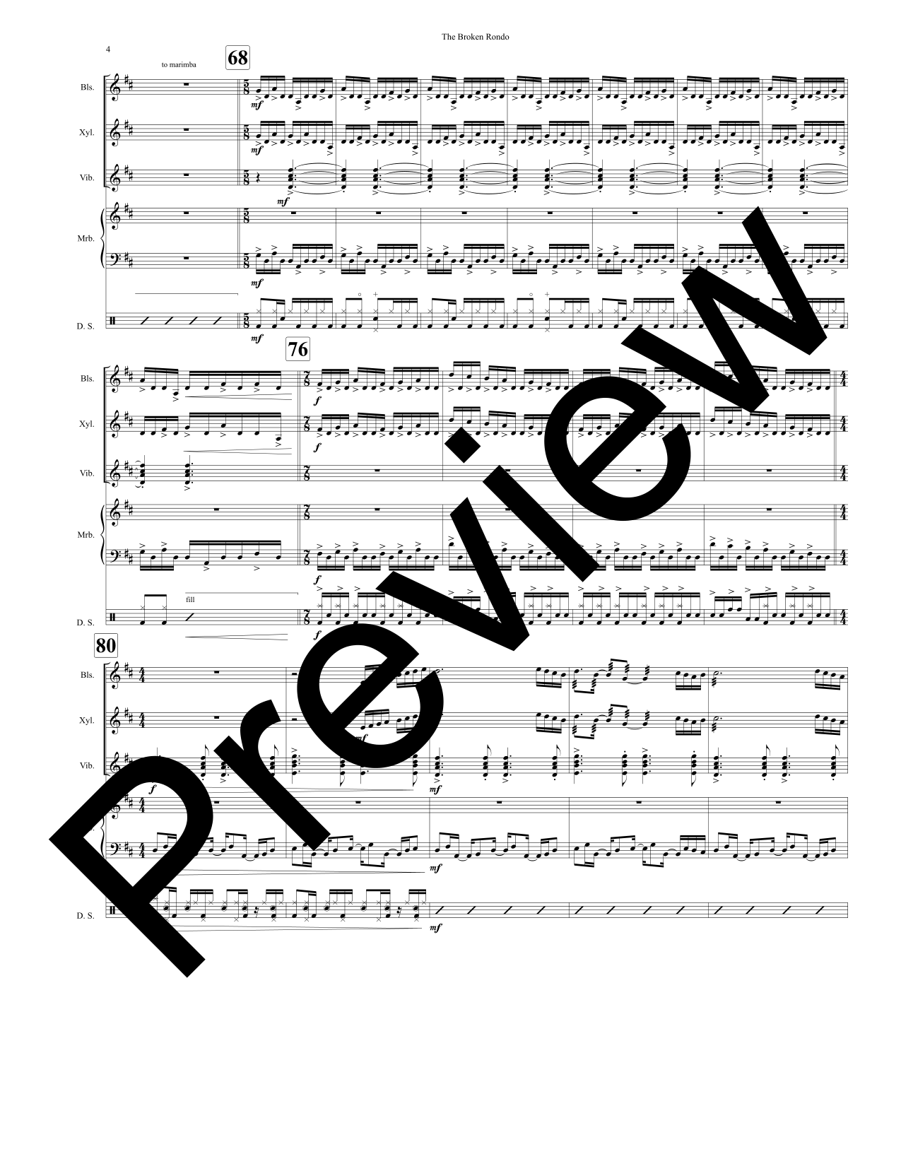 Broken Rondo - Score Preview-
