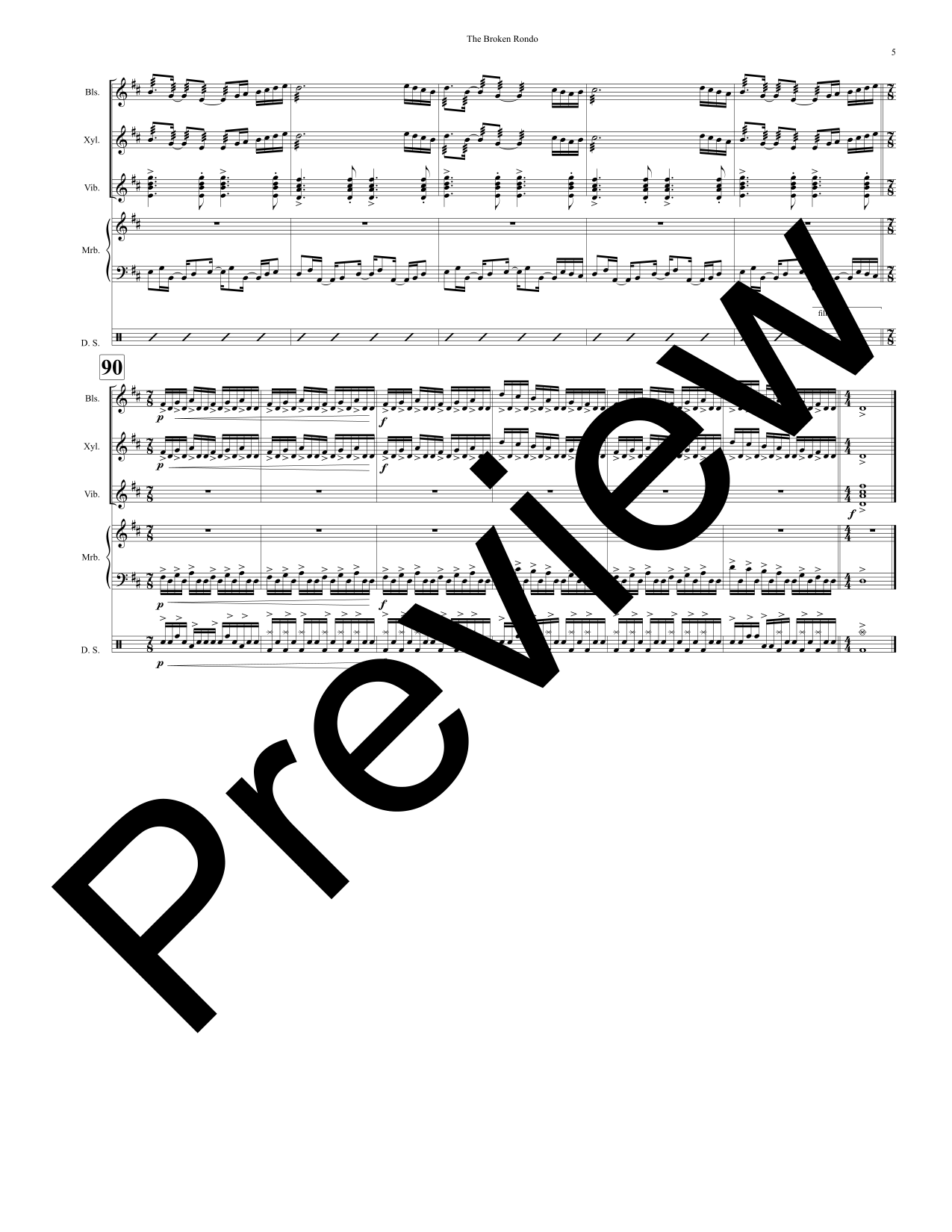 The Broken Rondo - Score Preview