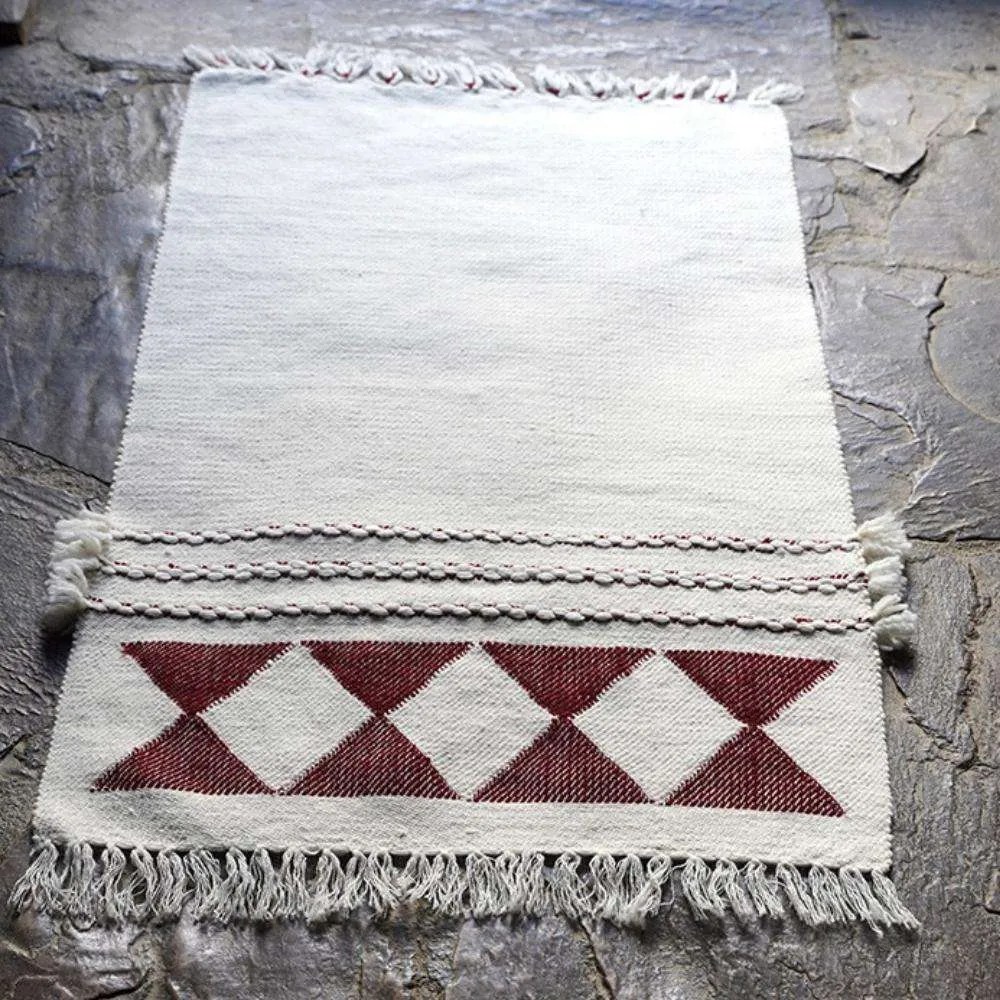 Handwoven Wool Rug – Rumi – Taste of Bhutan