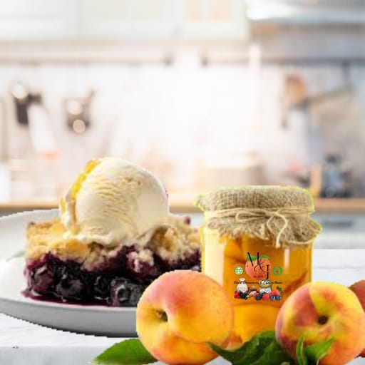 Blueberry-Peach Cobbler