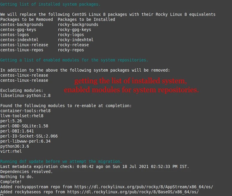 Migrate, Upgrade, Convert CentOS 8 to Rocky Linux 8