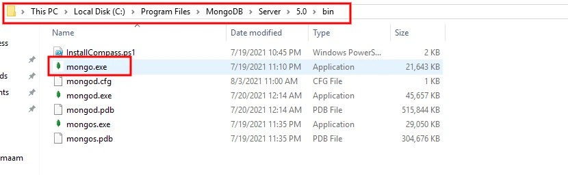 Install MongoDB in Windows Path
