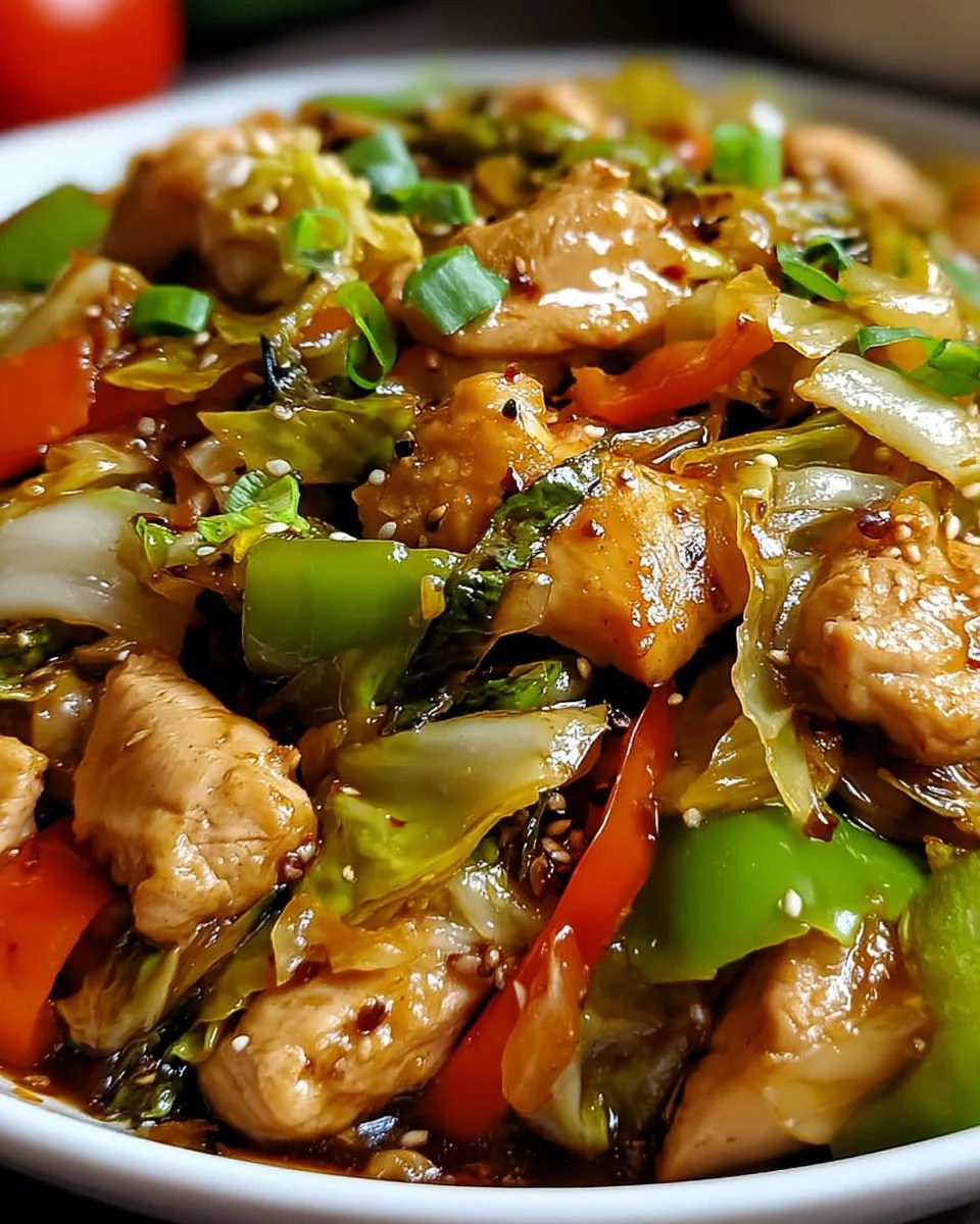 Chicken cabbage stir-fry recipe: quick & delicious dinner