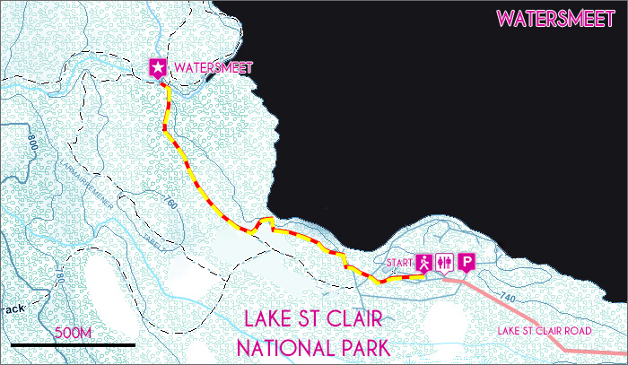 Watersmeet Trail Map TasTrails Com Watersmeet 