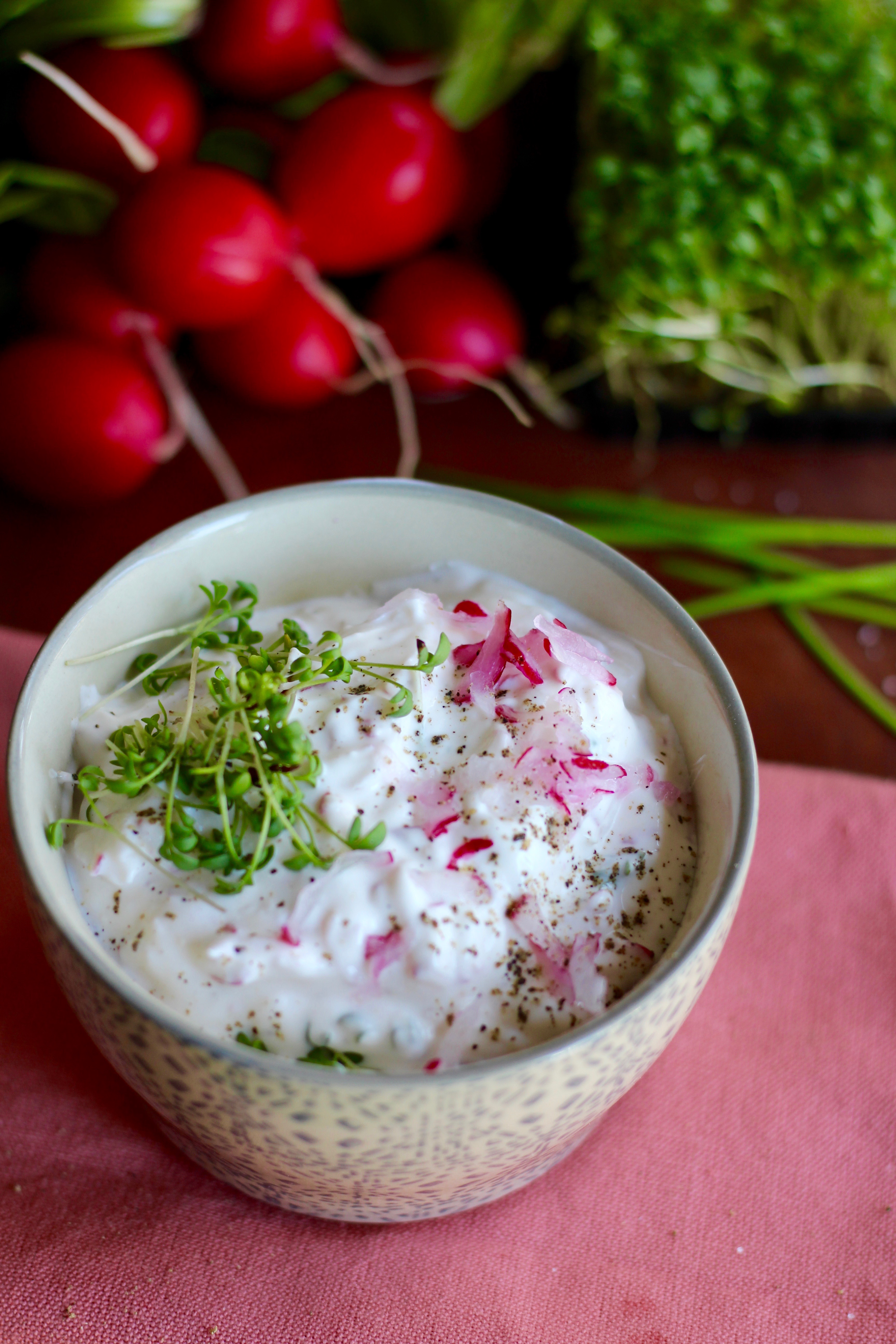 Radieschen Kresse Quark – Tasty Matter
